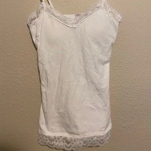 White lace cami